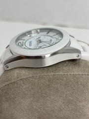 Fossil Riley Women’s Watch Ceramic Bracelet White CE1002 Stainless Steel Works￼