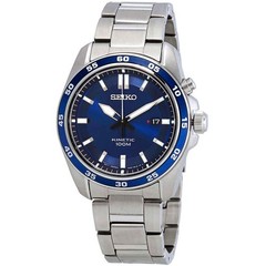 Seiko Kinetic Blue Dial Stainless Steel Men’s Watch SKA783