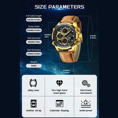 Men Quartz Watch LED Digital Luminous Waterproof Casual Business Male Wristwatch