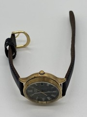 Seiko Tiger Eye Quartz 0842-7000 Men’s Watch Black Japan Vintage 08123