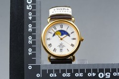 [NOS Top MINT] Citizen Lighthouse 6185-G08181 32mm Gold Roman Date Qz Watch
