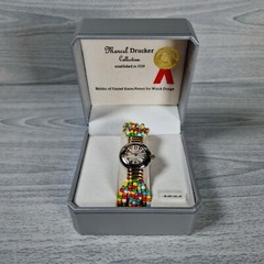 Marcel Drucker Ladies Multicolour Bead Quartz Watch Boxed Bohemian Retro Vtg