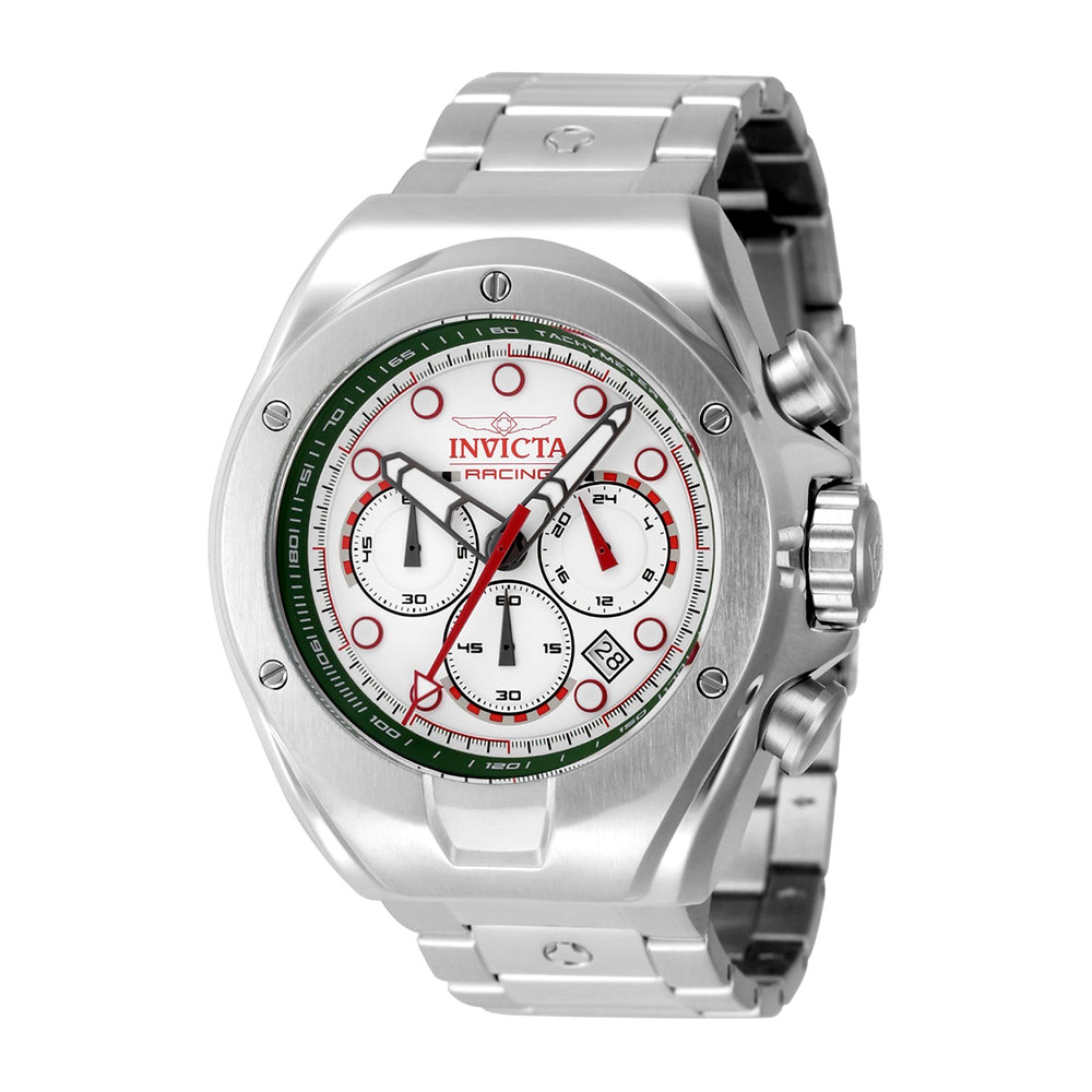 Invicta Racing Redline Men’s 48mm Silver Stainless Chronograph Watch 47746