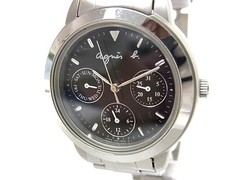 agnes b V33J0010 Wristwatch SS Silver 3.0×3.2cm 5ATM Stainless Steel