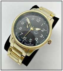 Men’s CLASSY ELEGANT DIVER Round Gold LUXURY Designer Fashion WRIST WATCH 45mm