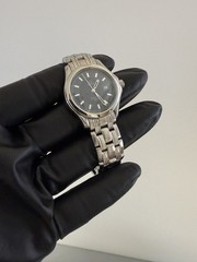 [NEAR MINT] OMEGA Seamaster 120 2571.81 Blue Wave Quartz Ladies Watch 14.5cm