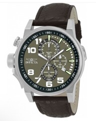 Invicta I-Force Men’s Quartz Lefty Chronograph Date 100m Brown Leather 13054