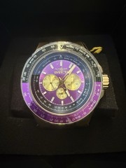 Invicta Aviator Quartz Purple Dial Men’s Watch (44613)
