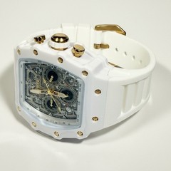 69700 Invicta Racing White Hot Nitro Gen 43mm Silver Dial Silicon Strap Watch