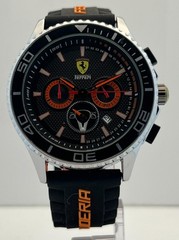 Premium Scuderia Ferrari ChronographSport Black Dial Date Working Wristwatch
