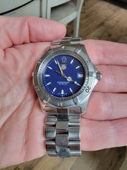 TAG Heuer WK1113.BA0311 Mens 2000 Series Professional Quartz Watch Blue Silver