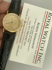 CORUM 35mm $5 Coin 1882 18k Gold Saudi Arabic writing with Diamonds Quartz