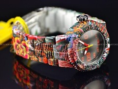 Invicta Women’s 40mm Pro Diver Aqua HydroPlated Graffiti Multicolor Dial Watch