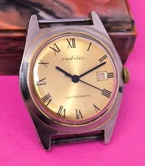 Vintage 1960s Men’s UMF Ruhla Made in Germany Mechanical Wristwatch Defect
