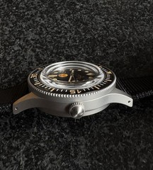 Russian Radiation Fifty Five Fathoms Military Silver Dive Watch Vintage 200M WR