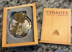 DAKOTA FISHERMAN WATCH Analog LR44 Battery 12 & 24 Hrs Quartz 1 & 5/8” Diam Work