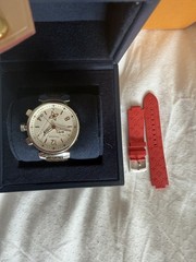 Louis Vuitton Tambour Watch 41mm + Extra Band . Unisex . Excellence Condition