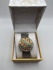 Charter Club Women’s Multicolor Rhinestone Cover Silver-Tone Multi-Chain