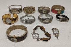 Lot of 11 Women’s Watches, mixed brands untested