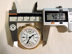 Monopusher Chronographe MORROW HAUX D FONDS Landeron Hahn BASE 30 PULSATIONS WW2
