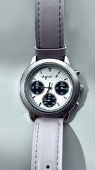 agnes b. Chronograph Wristwatch Chronograph Timepiece for Men