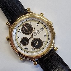 Seiko Age Of Discovery 7T42-7A39 Vintage 1990 Watch Great Condition Orig Band
