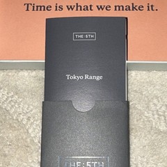 NEW THE:5TH Tokyo Range Quartz White Dial Rose Gold Case Blue Leather Strap Box