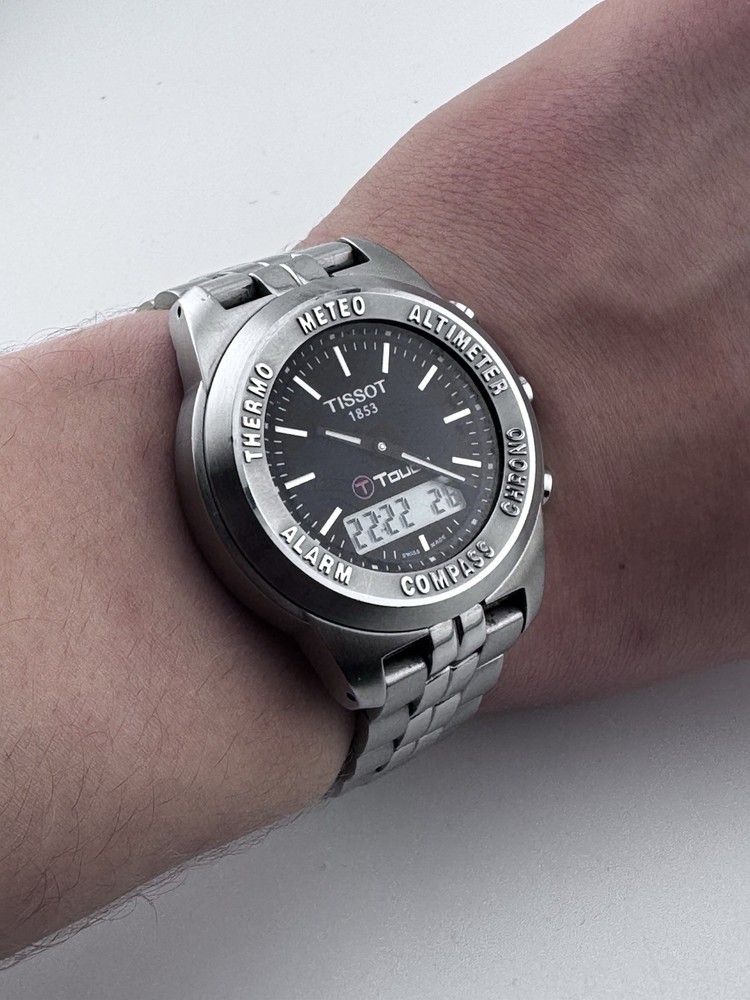 Tissot T-Touch Z225/354 Titanium Ana-Digi Men’s Watch Working