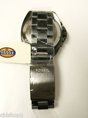 (M) FOSSIL BREAKER SMOKE BROWN DIAL CHRONOGRAPH WATCH 10 ATM CH3002 NWT & TIN