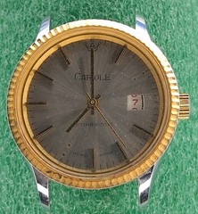 Lot W382 Mens Cariole President Style Manual Wind Movement Vintage Watch Parts