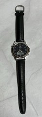 Men’s Vintage FUJI TIME M381 Dual Ani-Digi All SS Watch 3ATM Leather Band 37mm
