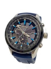 SEIKO Used Solar Watch Analog Rubber BLK BLK 7X52 0AB0 Seiko