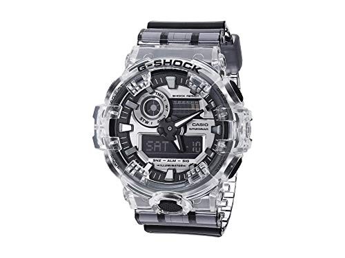 G-Shock GA700SK-1A Men’s Analog-Digital Watch Gray Clear Resin 200m WR New