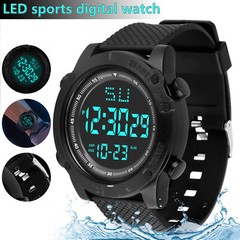 Men’s Digital Sports Watch Military Tactical LED Backlight Wristwatch Waterproof