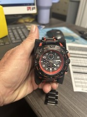 Invicta Men’s Sea Monster Quartz Chrono Black Dial Steel Bracelet 37802 Watch