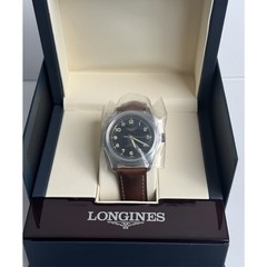 New Longines Spirit Pilot 39mm Black Dial Leather Men’s Watch L38094532