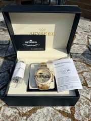 SKYSEED Men’s Sapphire Mechanical Watch, Fashion Luminous “Tiger Dee” Luxury