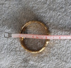Vintage VANTAGE Hidden Watch Bracelet Women’s Gold Tone Hinged Bangle 70s 80s