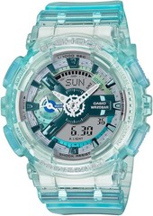 Casio G-Shock Semi Transparent Analog Digital Ladies Watch GMA-S110VW-2A