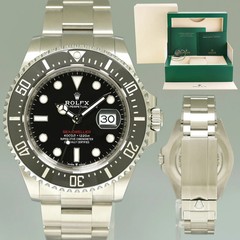 2022 MINT Rolex Red Seadweller SD43 126600 43mm Mark 2 Stainless Steel Watch Box