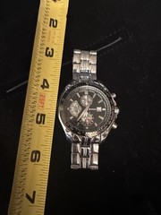 Curren M-8083 Mens Multi Dial Analog Watch Black Case Date Water Resistant