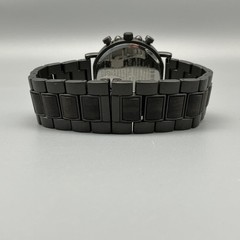 BOBO BIRD Mens Watch 44mm Gray Wood Dial Chronograph Date New Battery 8.75″