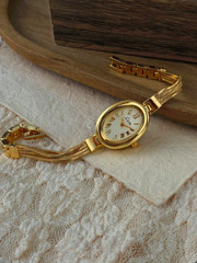 Gold French Vintage Style Unique Dainty Women’s Wrist Watch Trendy Cute Gift