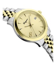 Ferragamo Womens Ferragamo Duo Two Tone 33mm Bracelet Fashion Watch