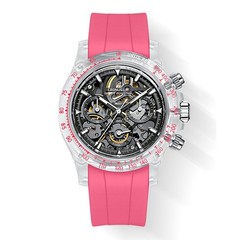 CRONUSART Men Chronograph Watch 40mm Automatic Mechanical Wristwatch K9 Case