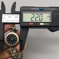 Vintage Louis Watch 22mm Womens Mouse Bracelet Stars Moons New Battery 7″
