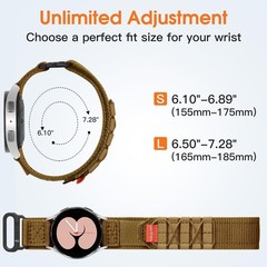 Bandletic 20mm Band Compatible with Samsung Galaxy Watch 7/6/5/4 44mm 40mm/FE 40