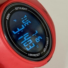 Adidas ADP6128 Adizero Digital Sports Watch Chronograph Red Orange 50mm Case