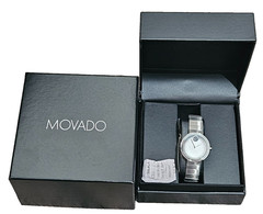 Movado Edge 34mm Steel Women’s Watch 3680015 $795 RETAIL NWT
