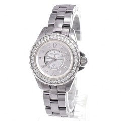 CHANEL J12 H3402 diamond Silver Dial Quartz Ladies Watch E#146466